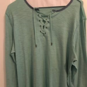 Women lace up Chaps Top